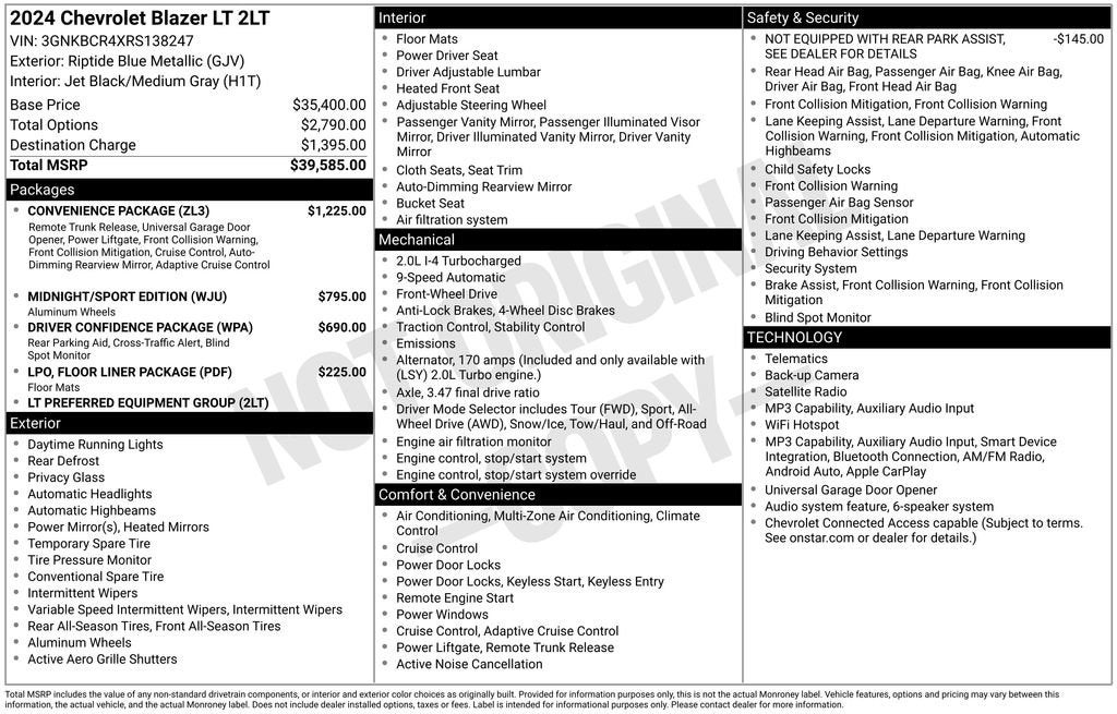 2024 Chevrolet Blazer 2LT