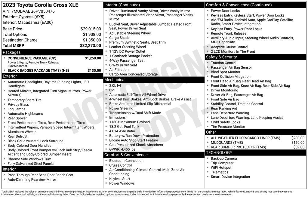 2023 Toyota Corolla Cross XLE