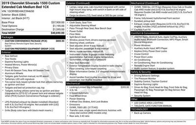2019 Chevrolet Silverado 1500 Custom