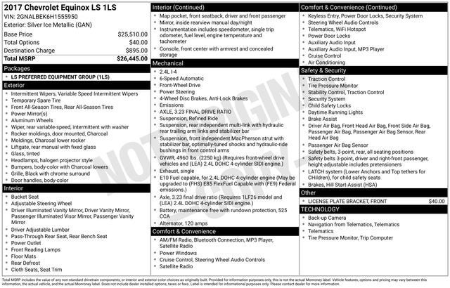 2017 Chevrolet Equinox LS