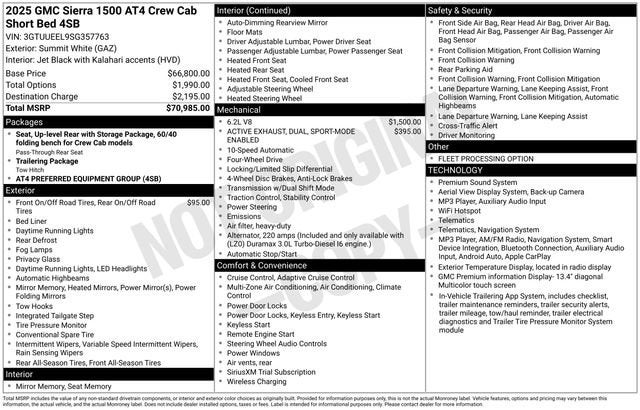 2025 GMC Sierra 1500 AT4