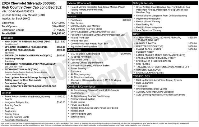 2024 Chevrolet Silverado 3500 HD High Country DRW