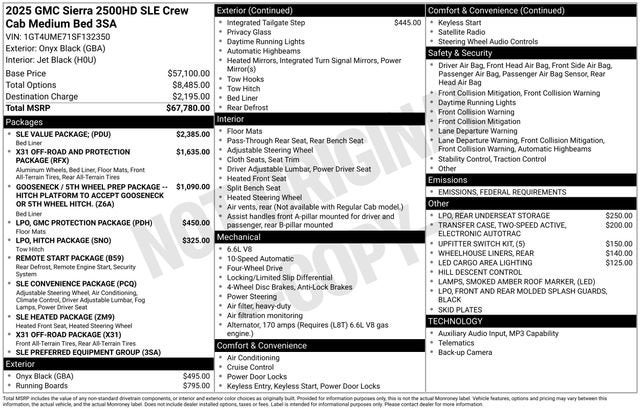 2025 GMC Sierra 2500 HD SLE