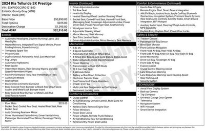 2024 Kia Telluride SX Prestige