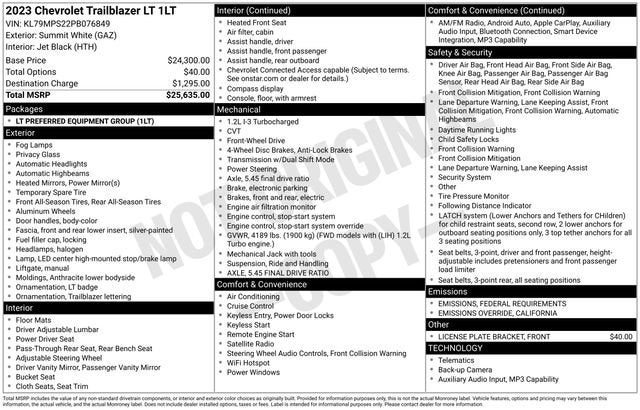 2023 Chevrolet Trailblazer LT